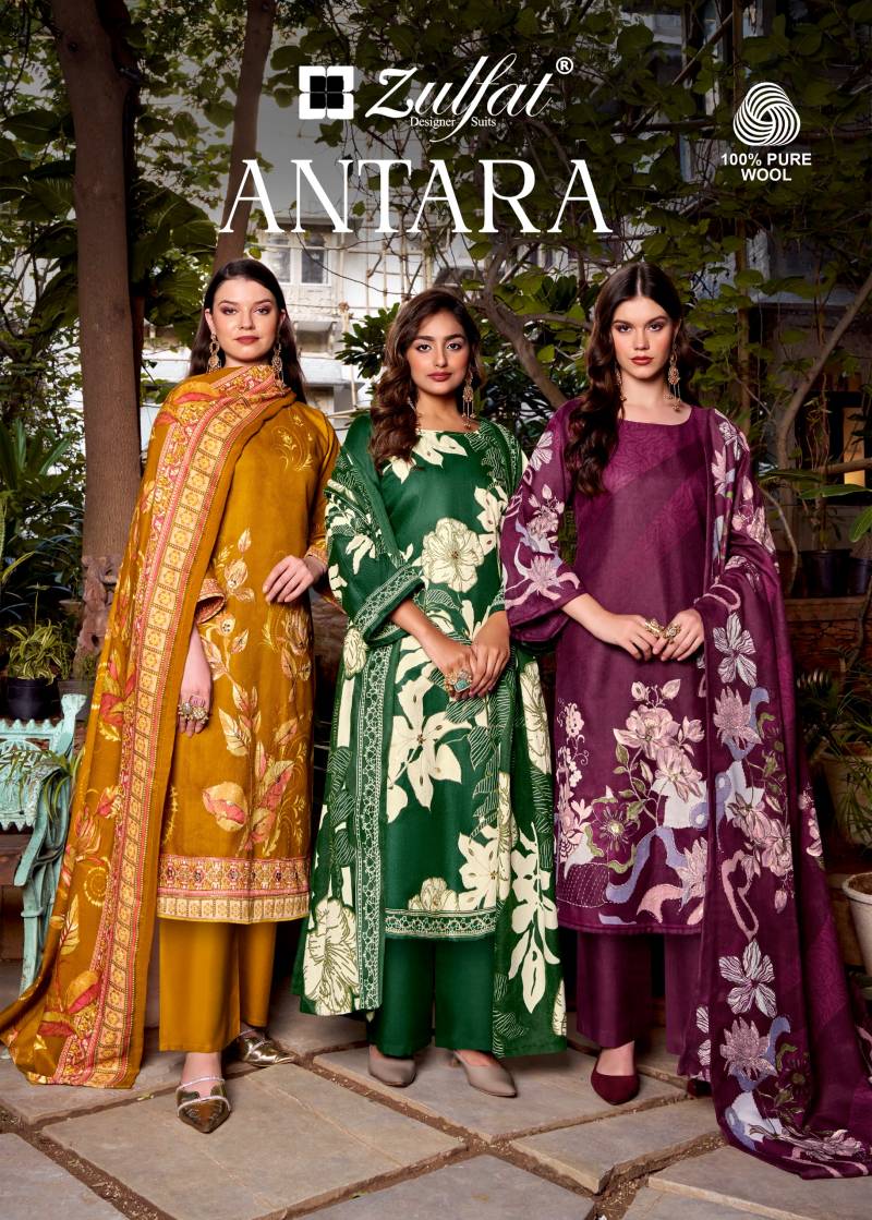 Zulfat Antara Vol 2 Woollen Designer Pashmina Dress Material Collection
