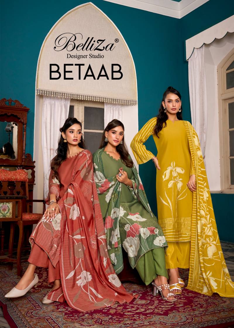 Belliza Betaab Modal Printed Designer Dress Material Collection