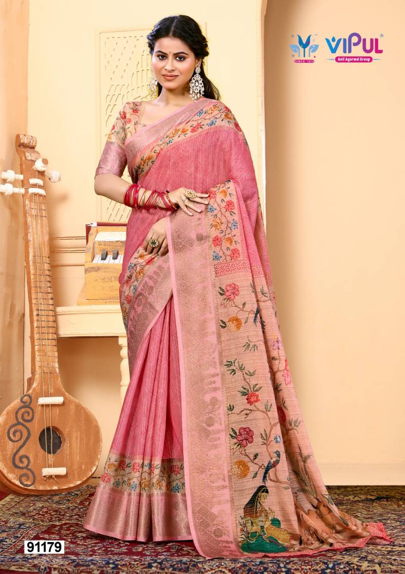 Vipul Shubhamgi Soft Silk Festive Wear Saree Collection