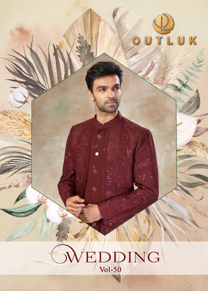 Outluk Wedding Collection Vol 50 Wedding Wear Kurta Pajama Mens Wear