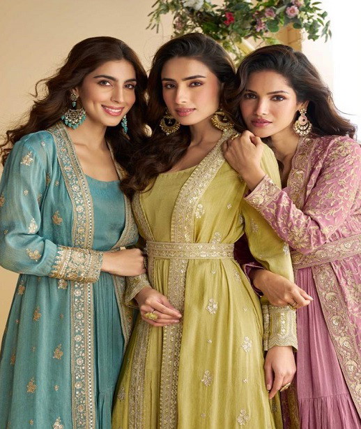 Super Hit 10092 To 94 Premium Embroidered Salwar Suits Collection