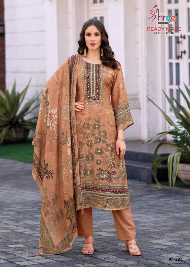 Shree Kt 297 Viscose Maslin Printed Designer Salwar Kameez Collection