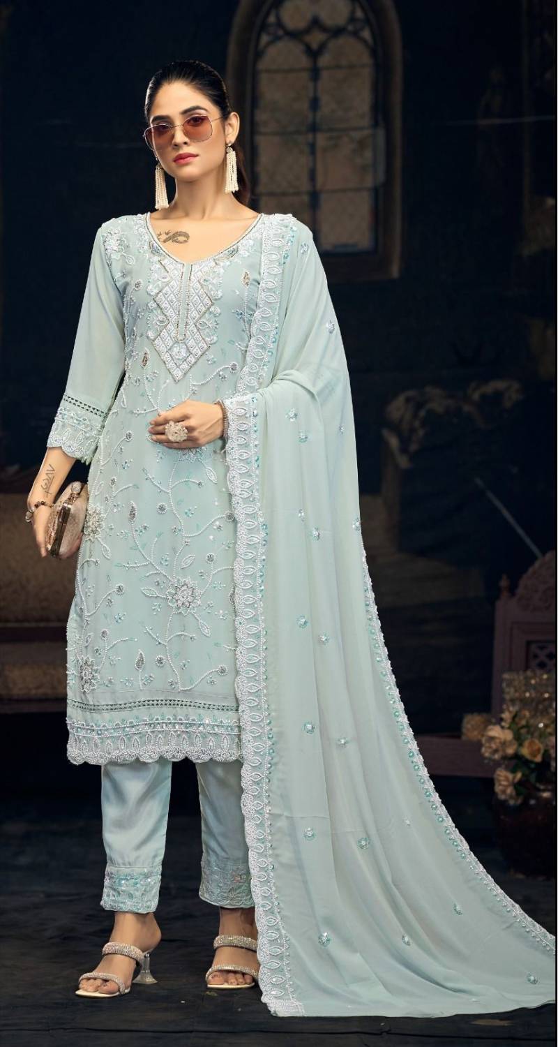 Bilqis B 195 A To D Embroidered Work Pakistani Salwar Kameez Collection