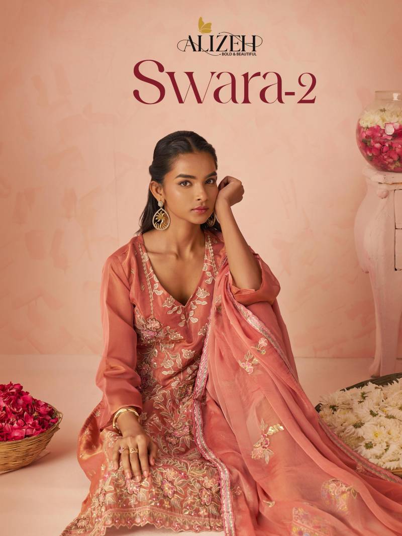 Alizeh Swara Vol 2 Silk Zari Embroidery Designer Salwar Suits Collection