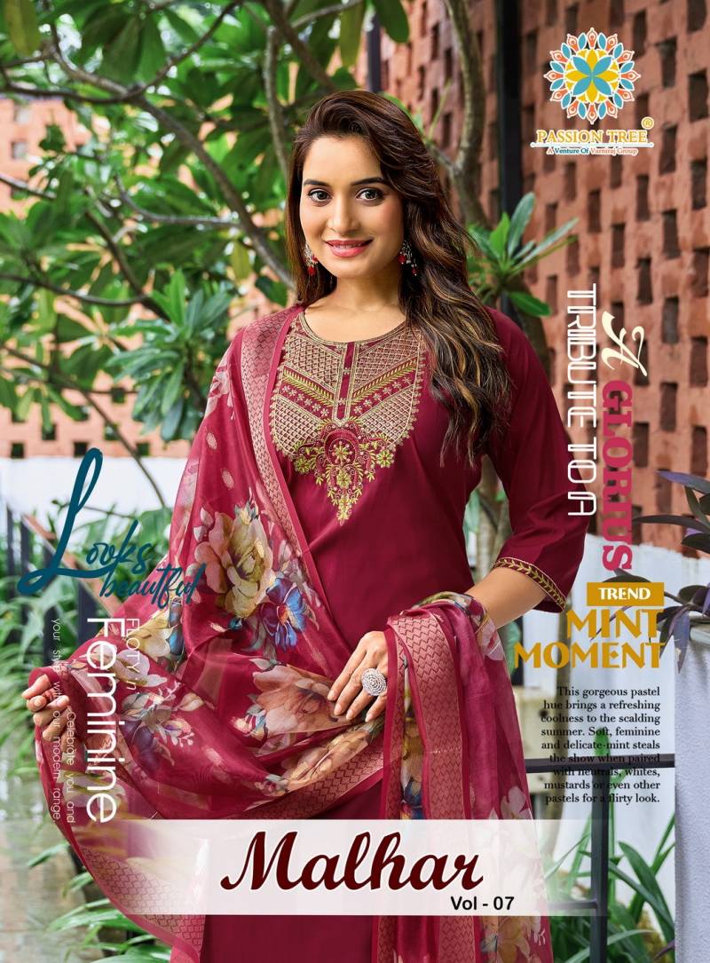 Passion Tree Malhar Vol 7 Casual Wear Kurti Bottom With Dupatta Collection