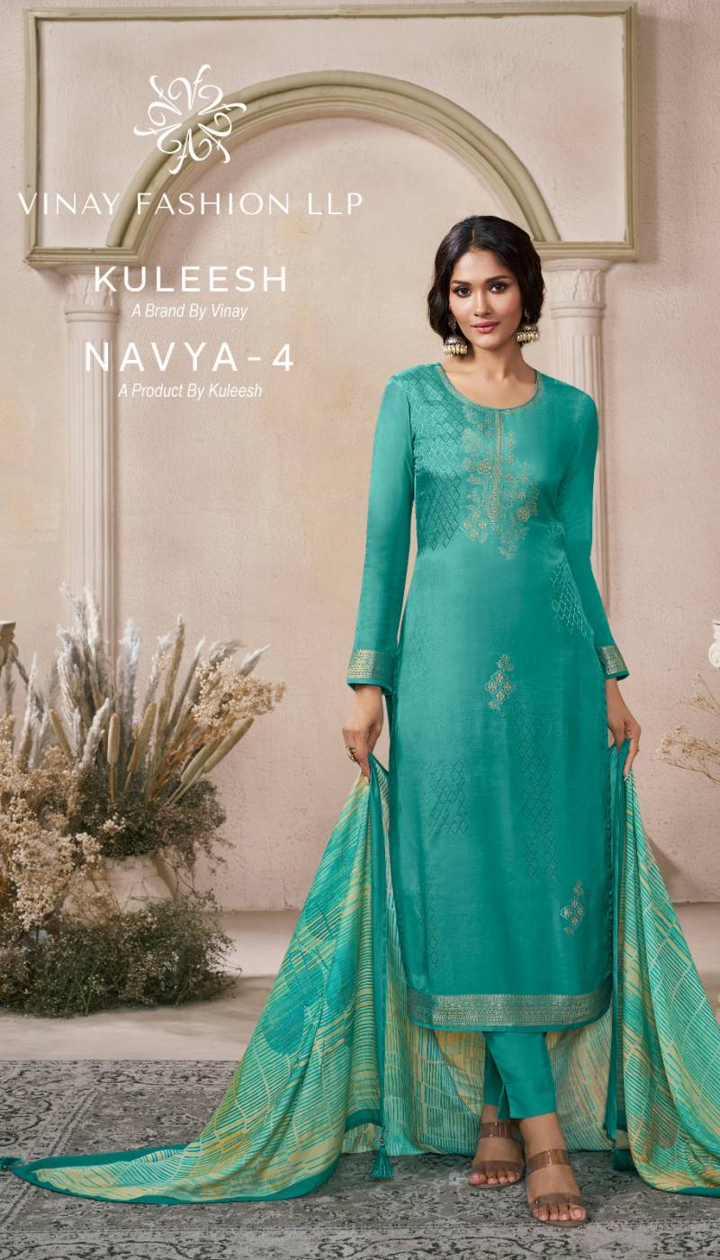 Vinay Kuleesh Navya Vol 4 Viscose Designer Salwar Suits Collection