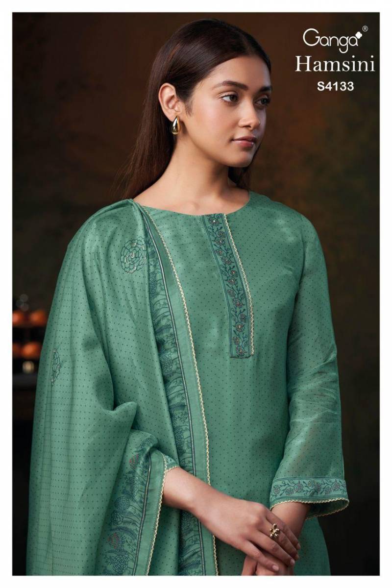 Ganga Hamsini 4133 Embroidered Salwar Suits Collection