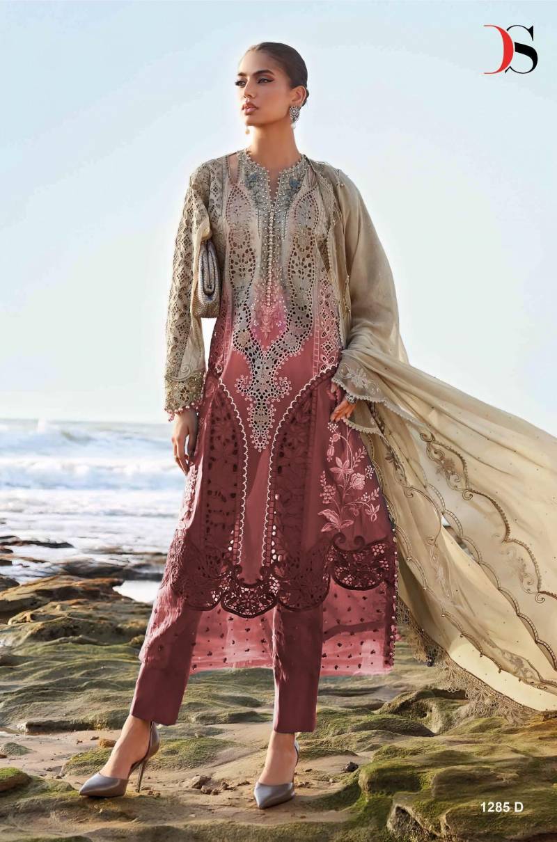 Deepsy Maria B 1285 A To D Embroidery Pakistani Salwar Suits Collection