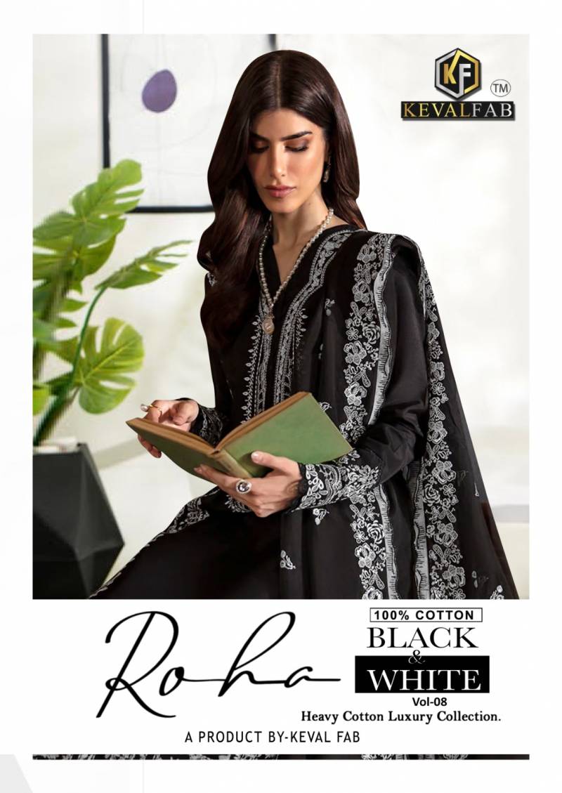 Keval Roha Black And White Vol 8 Pakistani Readymade Salwar Suits Collection