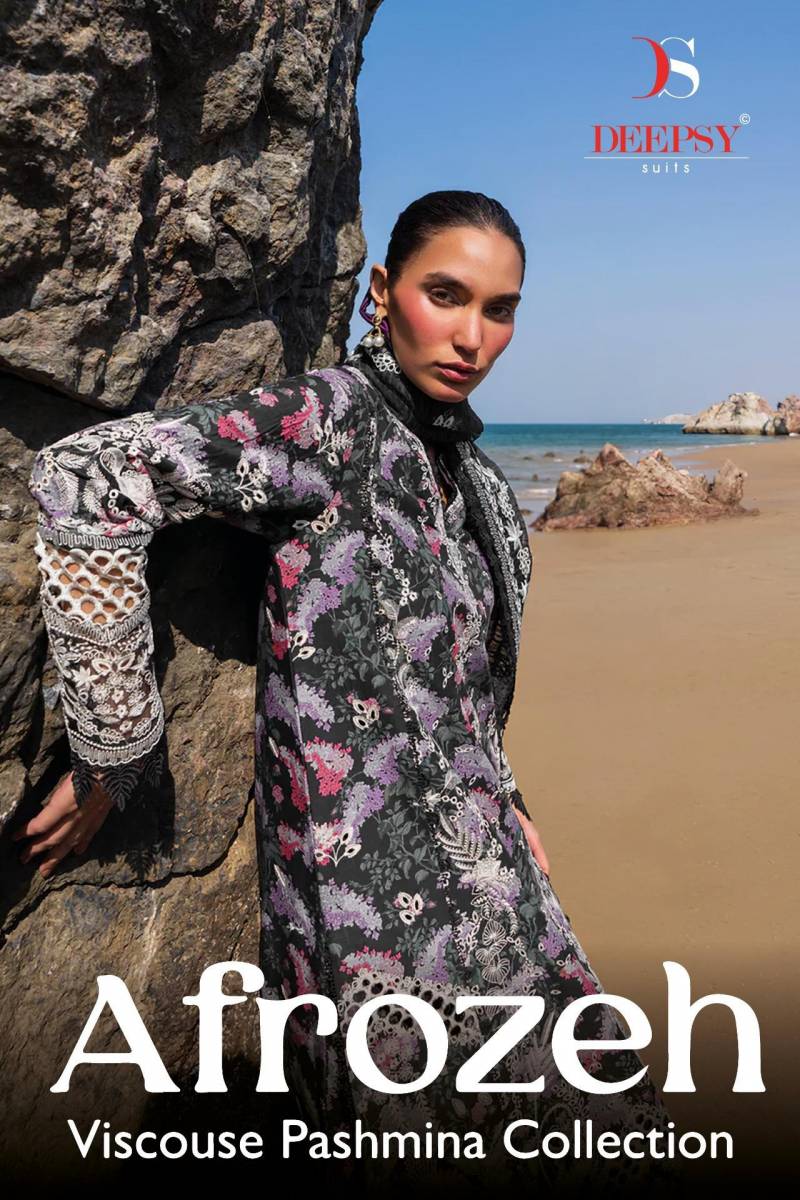 Deepsy Afrozeh Viscose Pashmina Pakistani Salwar Suits Collection