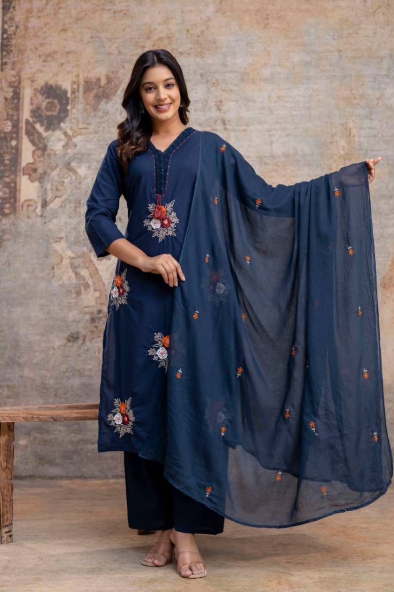 Naisha K 494 Designer Cotton Kurti Bottom With Dupatta Collection