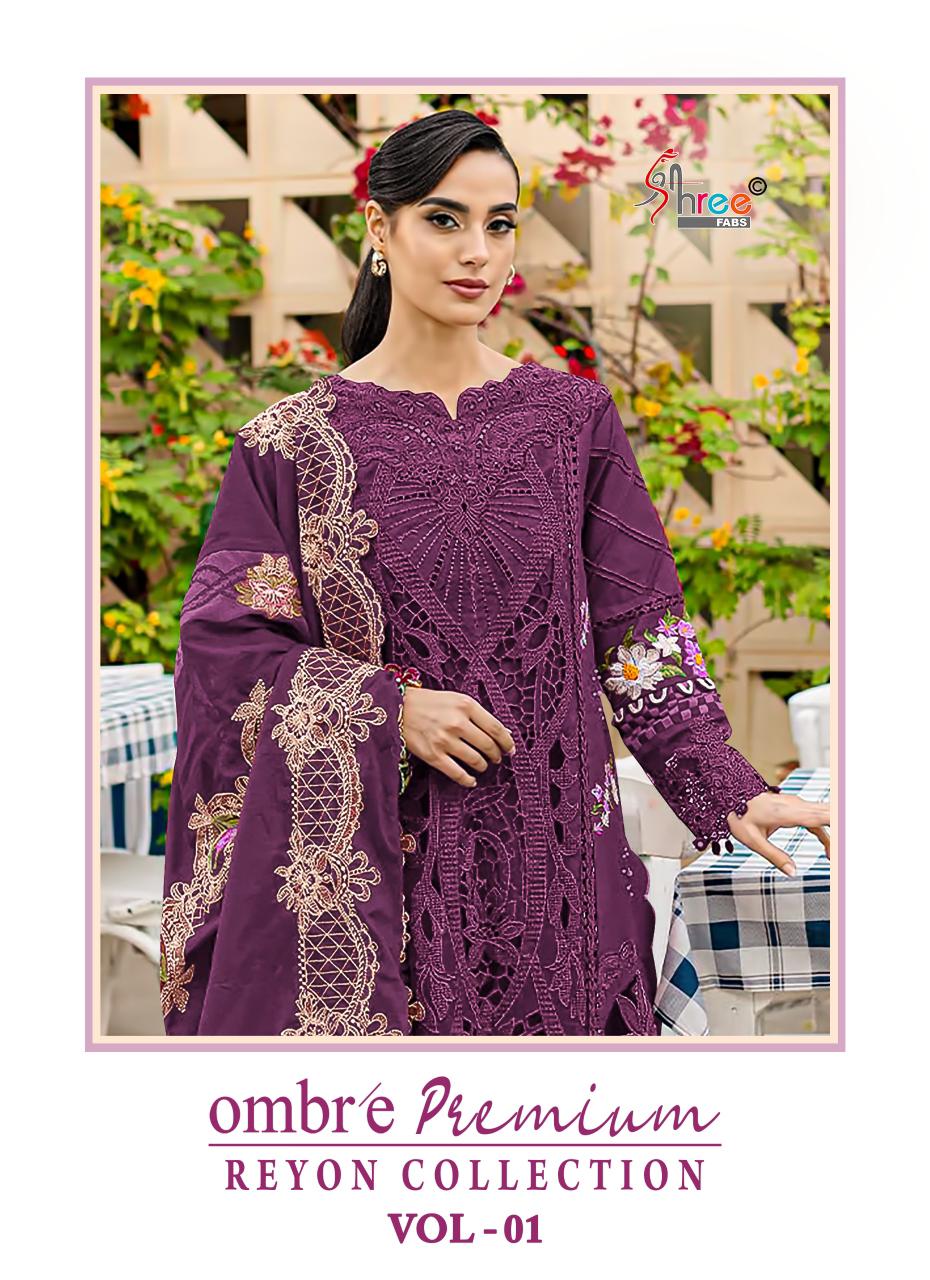 Shree Ombre Premium Reyon Collection Vol 1 Viscose Pakistani Suits Collection