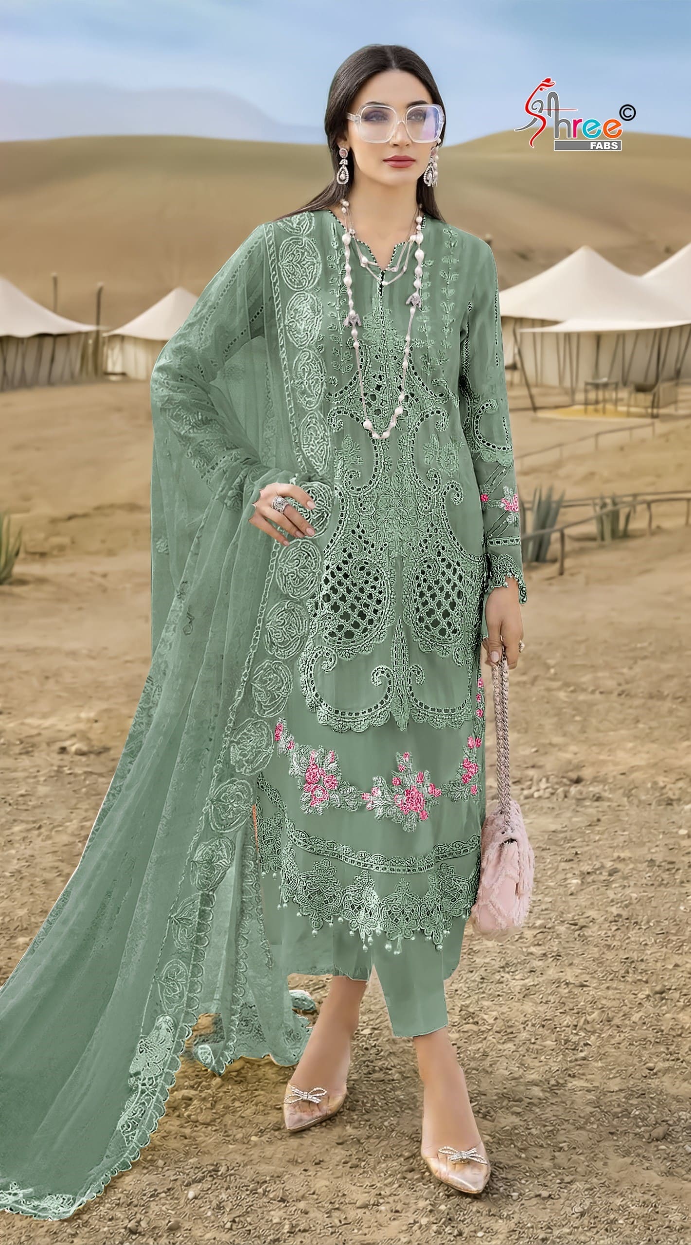 Shree Sf 5544 Chiffon Pakistani Salwar Suit Collection