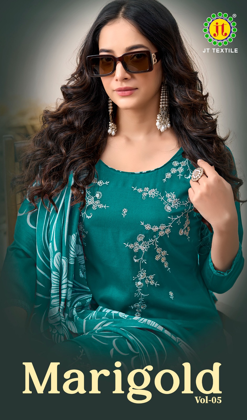 Jt Marigold Vol 5 Designer Dress Material Collection
