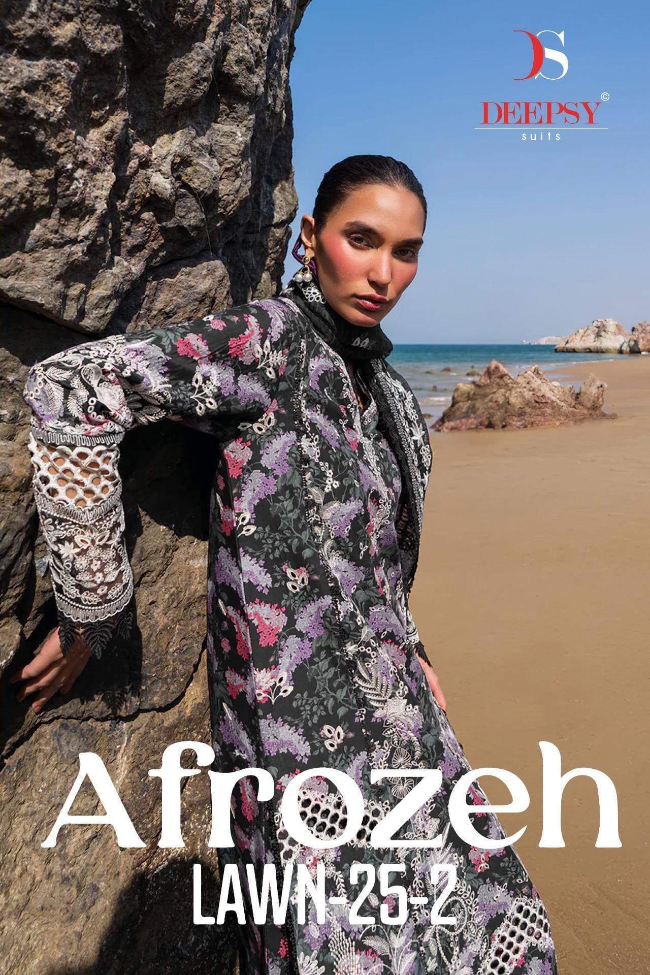 Deepsy Afrozeh Lawn 25 Vol 2 Cotton Embroidery Pakistani Salwar Suits Collection