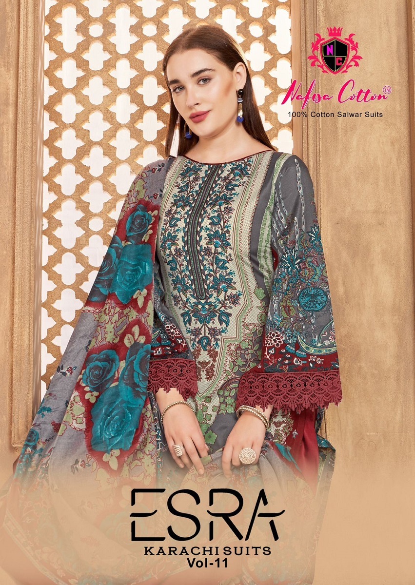 Nafisa Esra Karachi Suit Vol 11 Printed Dress Material Collection