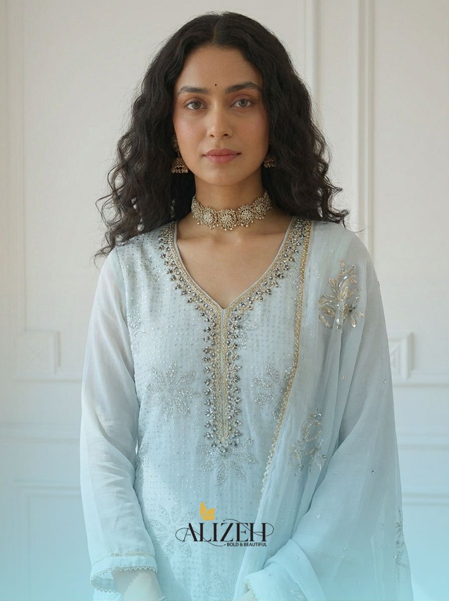 Alizeh 7041 To 7044 Embroidered Readymade Salwar Suits Collection