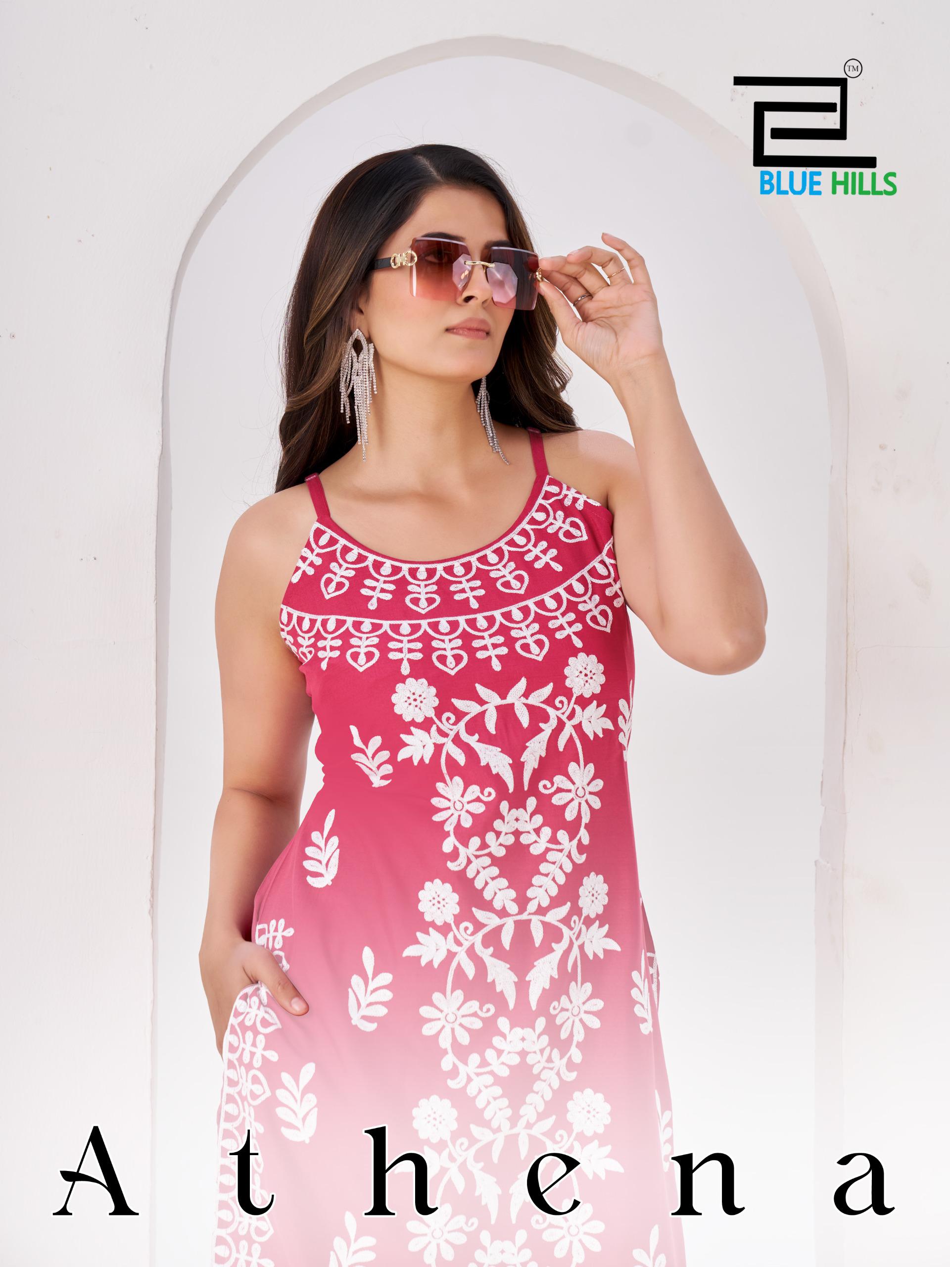 Blue Hills Athena Embroidery Work Kurti Collection