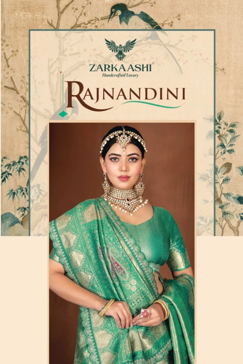 Zarkaashi Rajnandani Banarasi Wedding Saree Collection