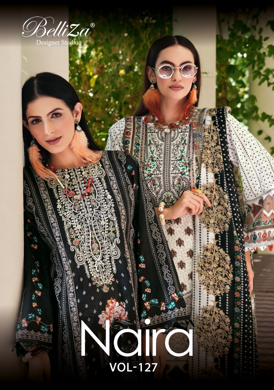 Belliza Naira Vol 127 Exclusive Printed Dress Material Collection