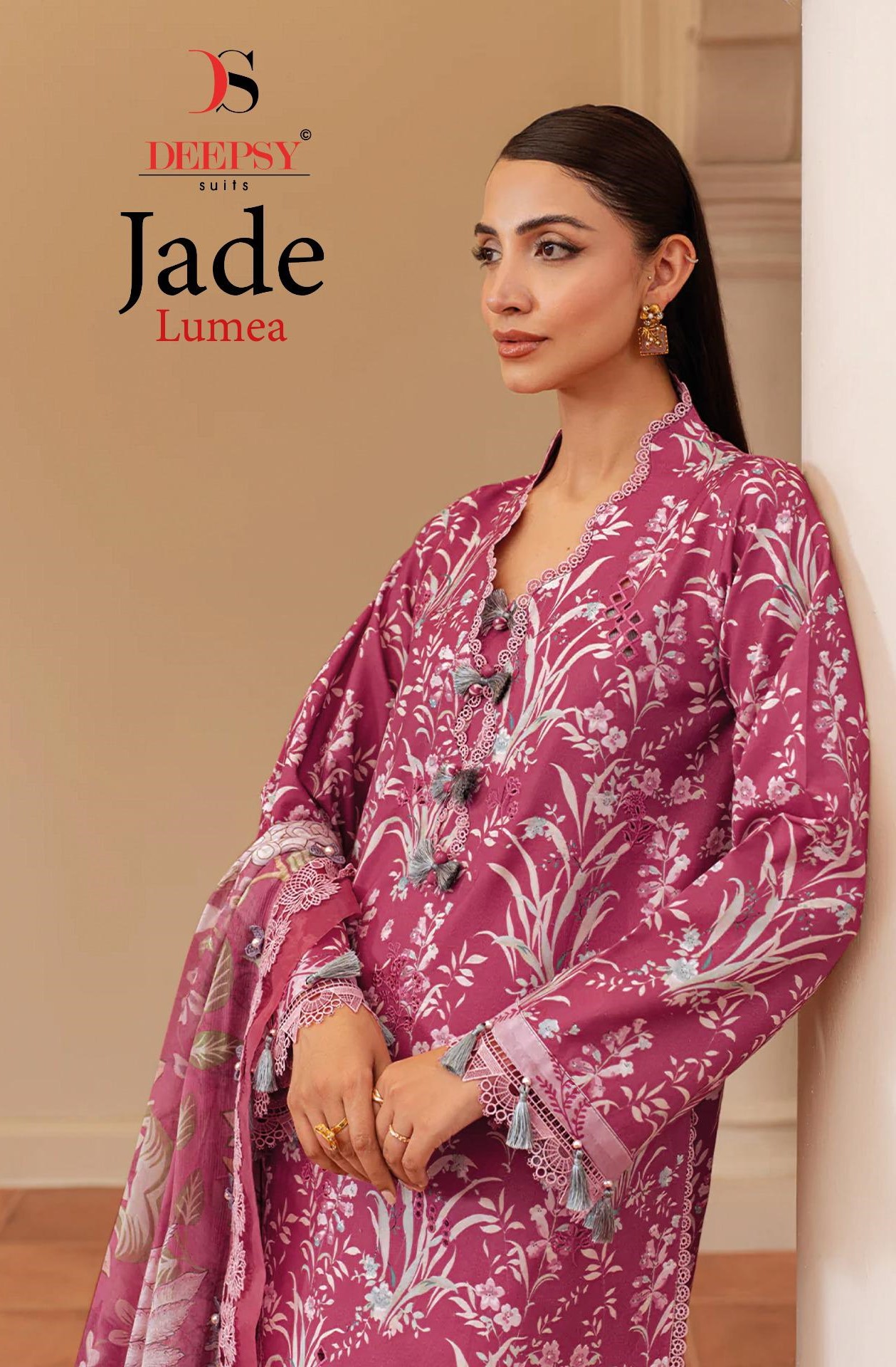 Deepsy Jade Lumea Pakistani Salwar Kameez Cotton Dupatta