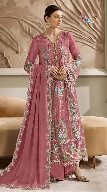 Shree Sf 5538 P To S Chiffon Embroidery Pakistani Salwar Suits