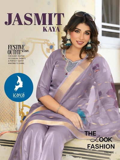 Kaya Jasmit Roman Glass Designer Kurti Pant And Dupatta Collection