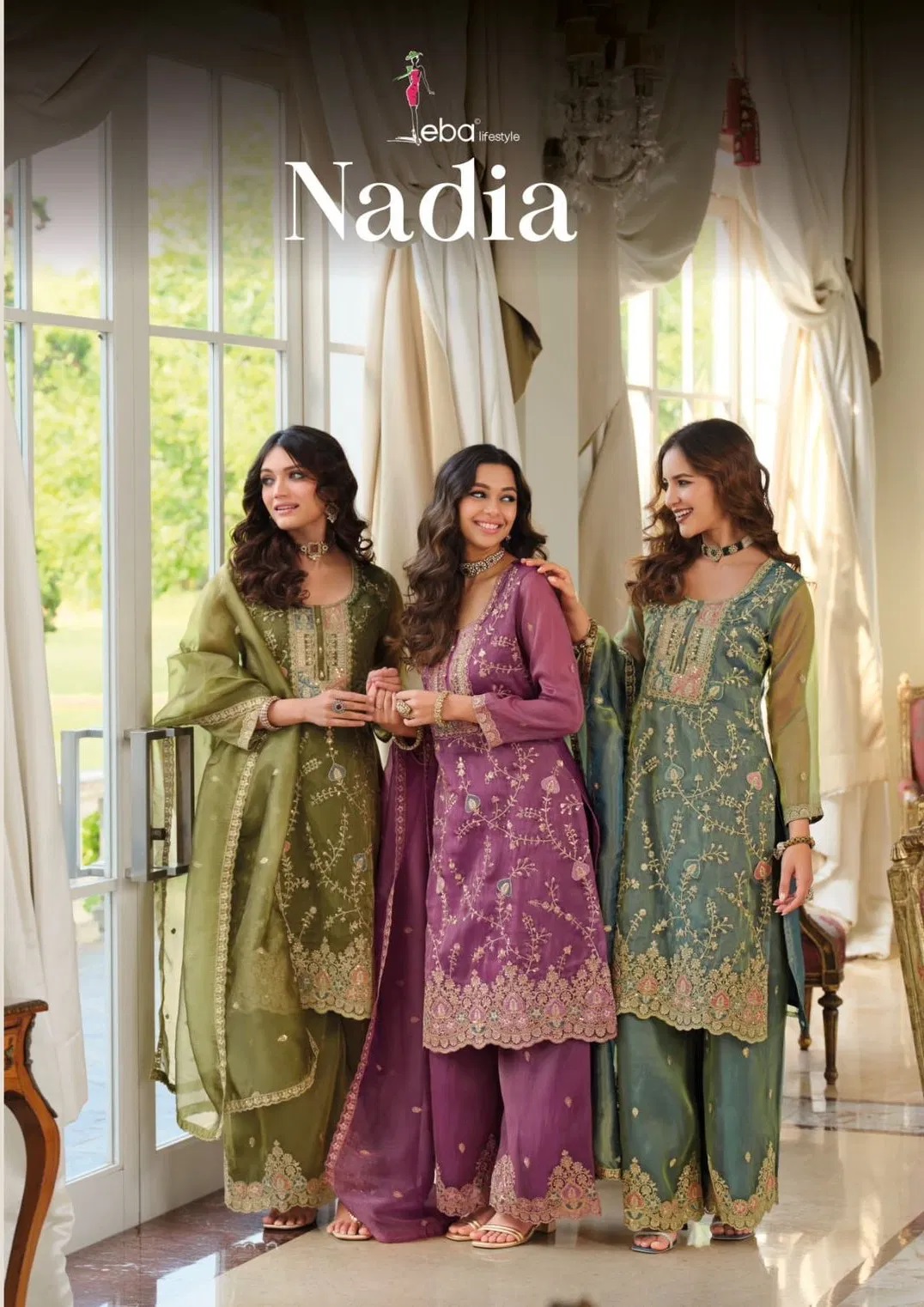 Eba Nadia Simar Exclusive Embroidery Work Readymade Suits Collection
