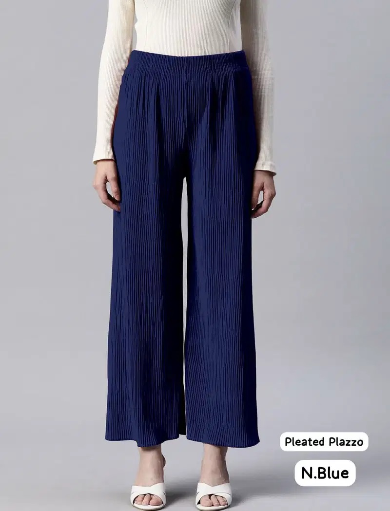 Pleated Plazzo Vol 1 Daily Wear Casual Bottom Wear Collection