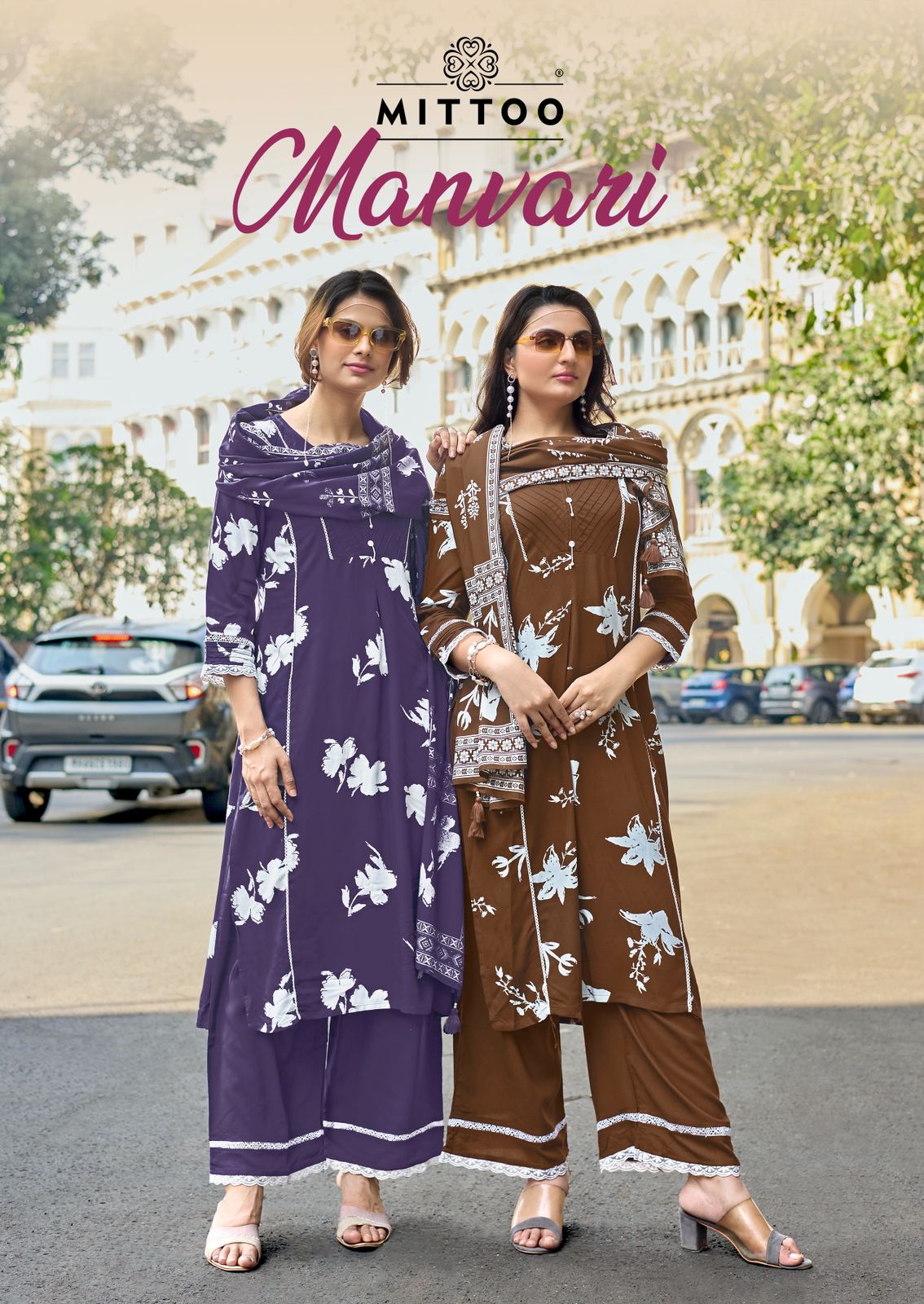 Mittoo Manvari Handwork Kurti Bottom And Dupatta Collection