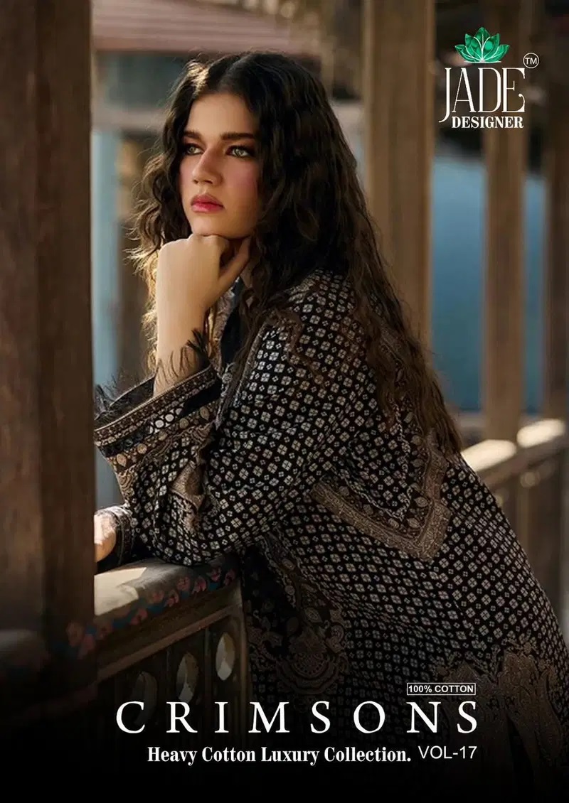 Jade D Crimsons Vol 17 Karachi Cotton Printed Dress Material