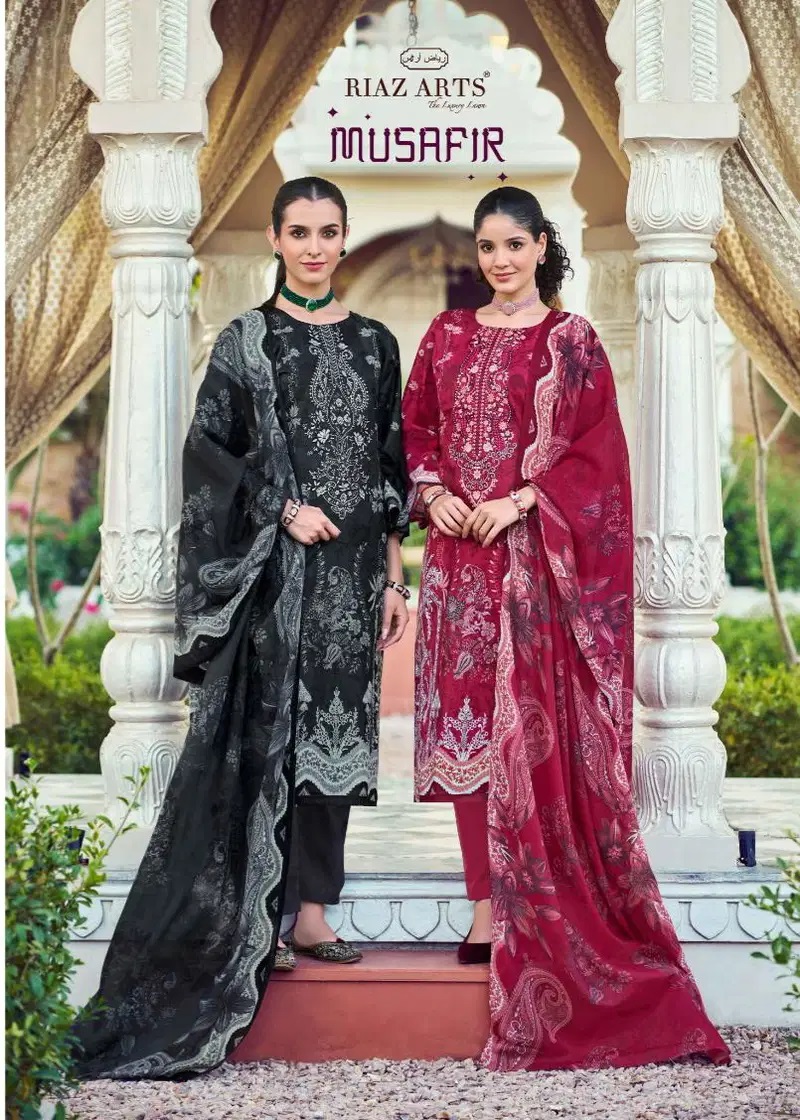 Riaz Arts Musafir Vol 31 Cotton Embroidery Dress Material Collection
