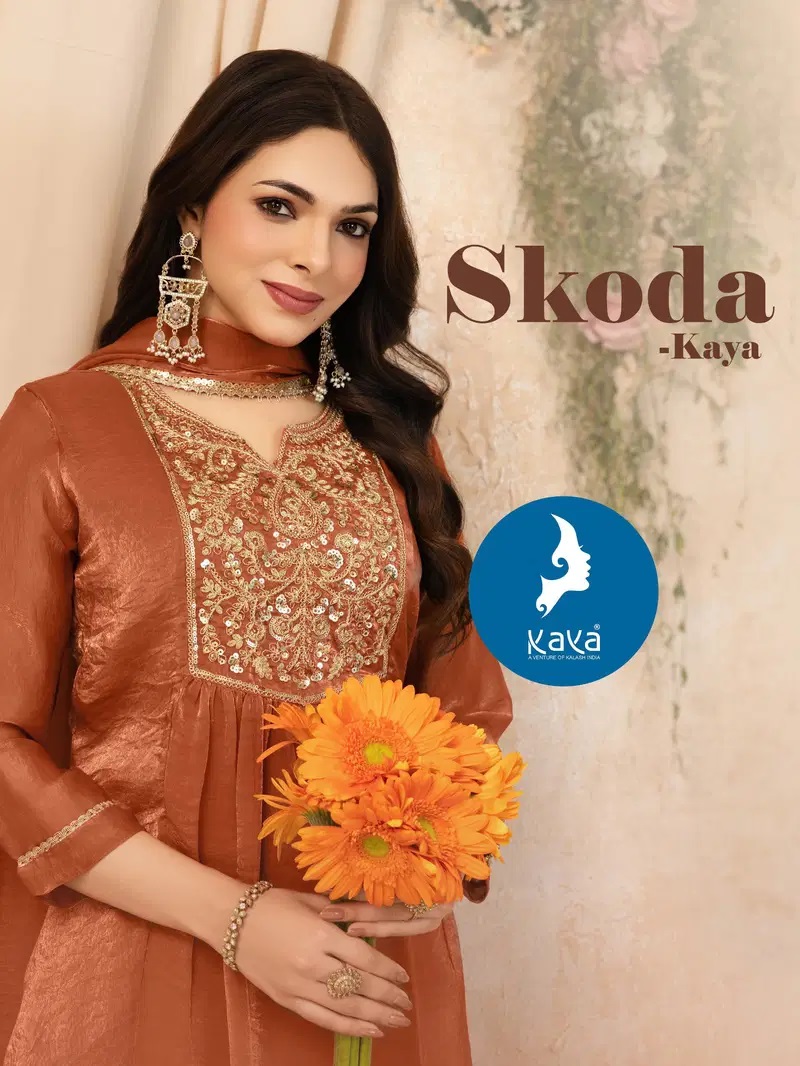 Kaya Skoda Fandy Silk Festival Wear Kurti Set Collection Best Price