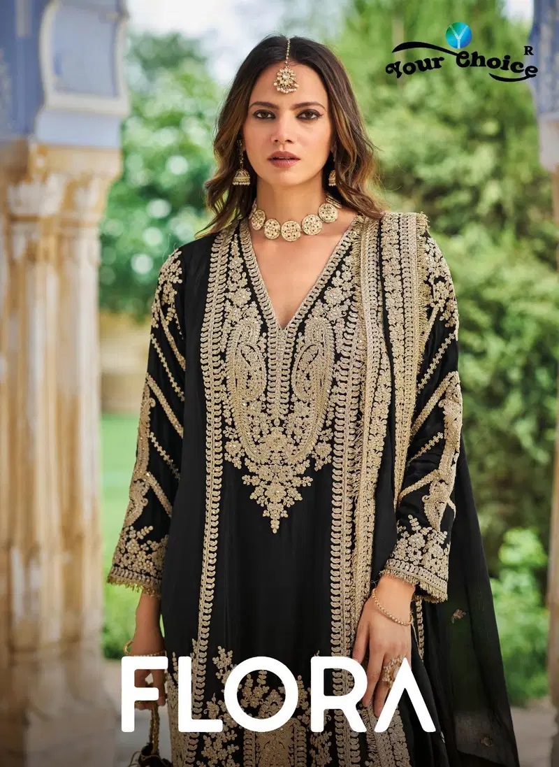 Your Choice Flora Chinon Designer Salwar Kameez Collection