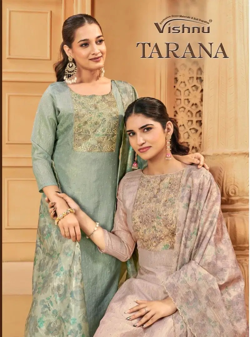 Vishnu Tarana Banarasi Silk Designer Dress Material Collection