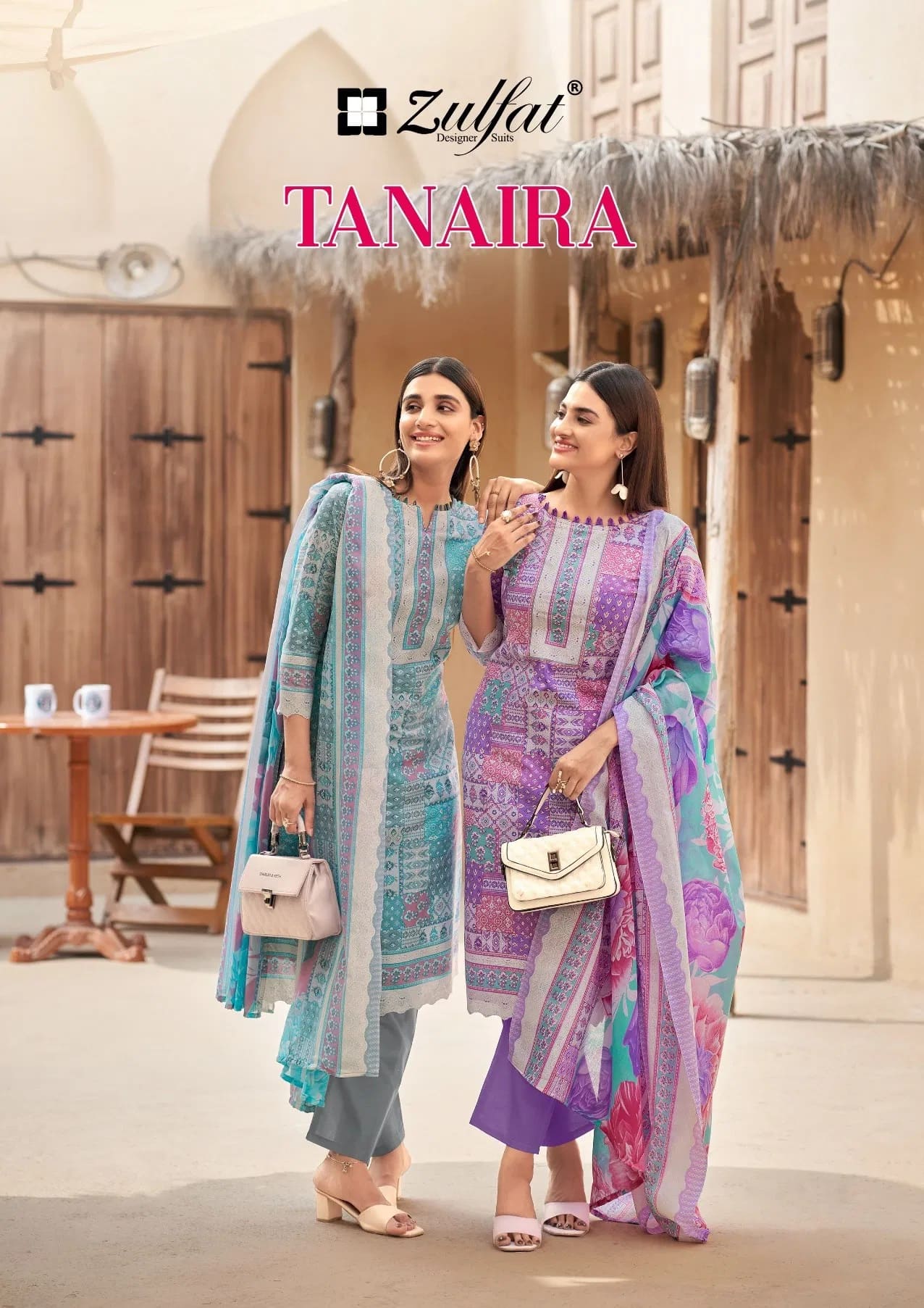 Zulfat Tanaira Cotton With Designer Dress Material Collection