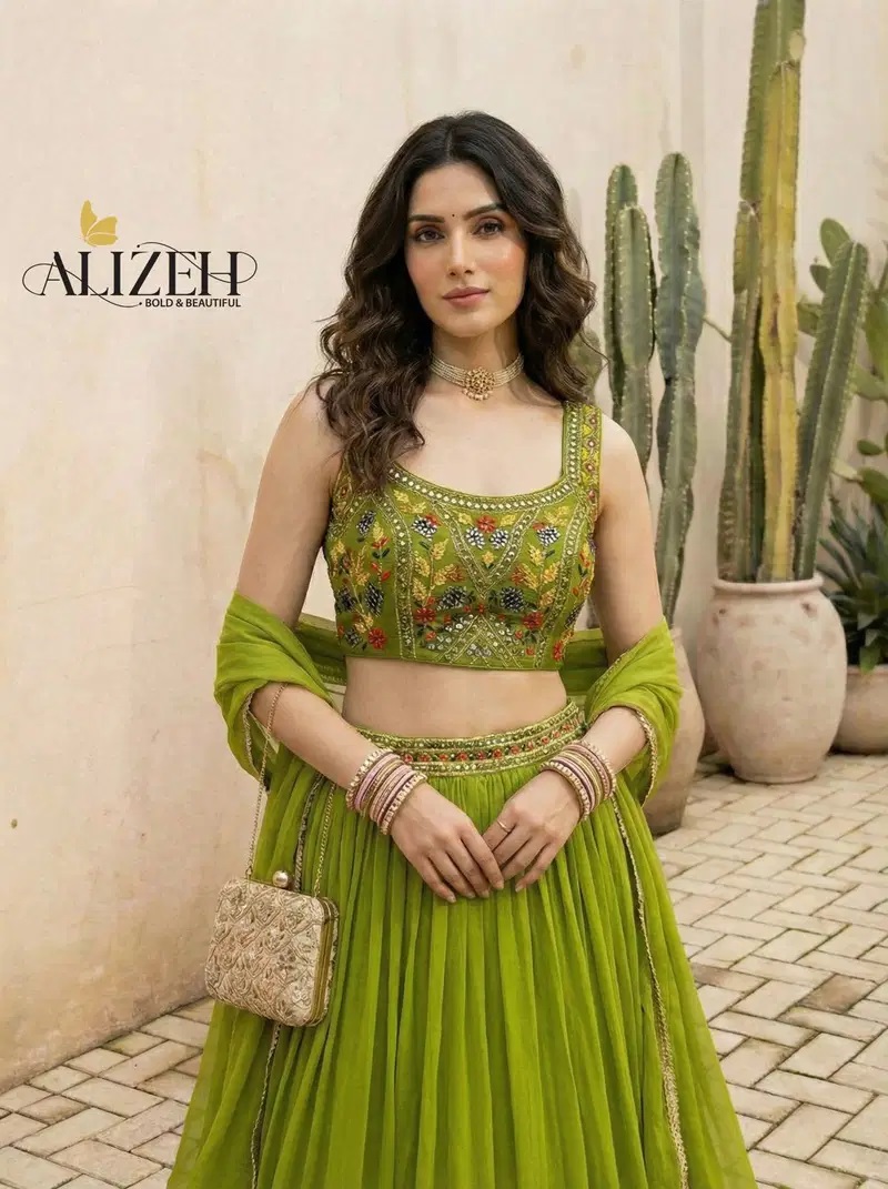 Alizeh 9006 And 9007 Designer Wear Lehenga Choli Collection