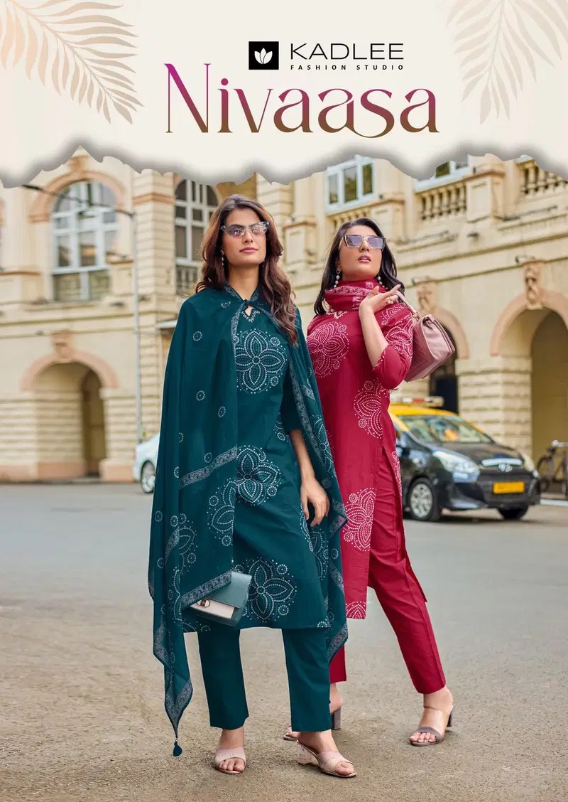 Kadlee Nivaasa Cotton Daily Wear Kurti Bottom And Dupatta Collection
