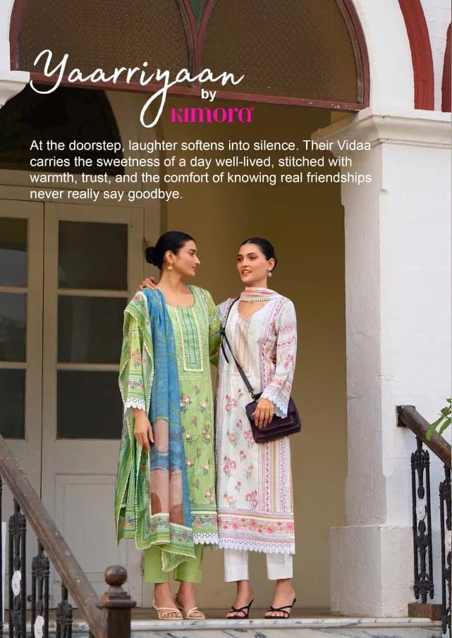 Kimora Vidaa Lawn Cotton Embroidery Dress Material Collection