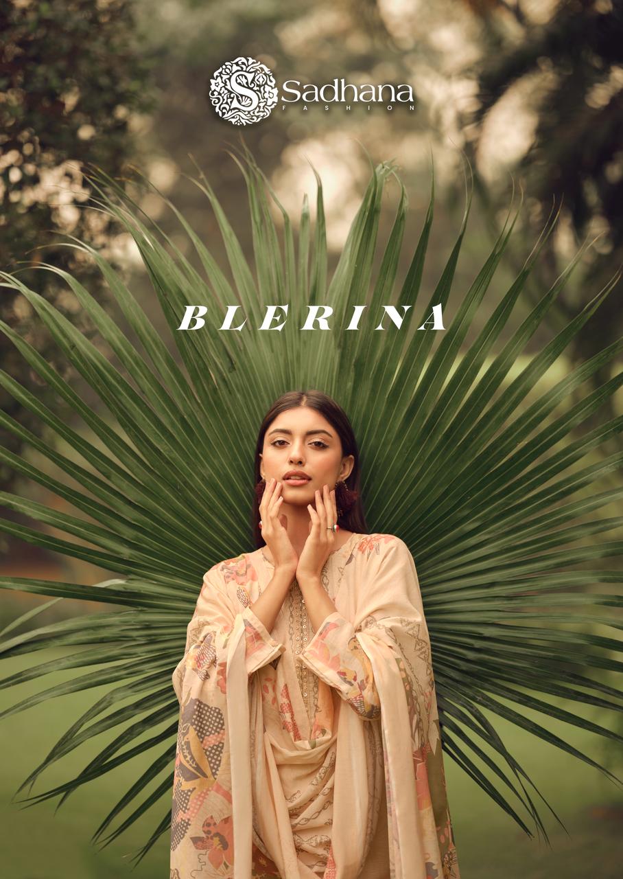 Sadhana Blerina Linen Khatli Work Salwar Kameez Collection