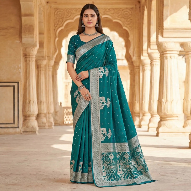 Mb 25 Gajraj Traditional Banarasi Silk Saree Callection