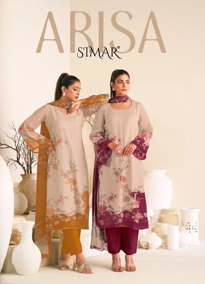 Glossy Simar Arisa Viscose Handwork Salwar Kameez Collection