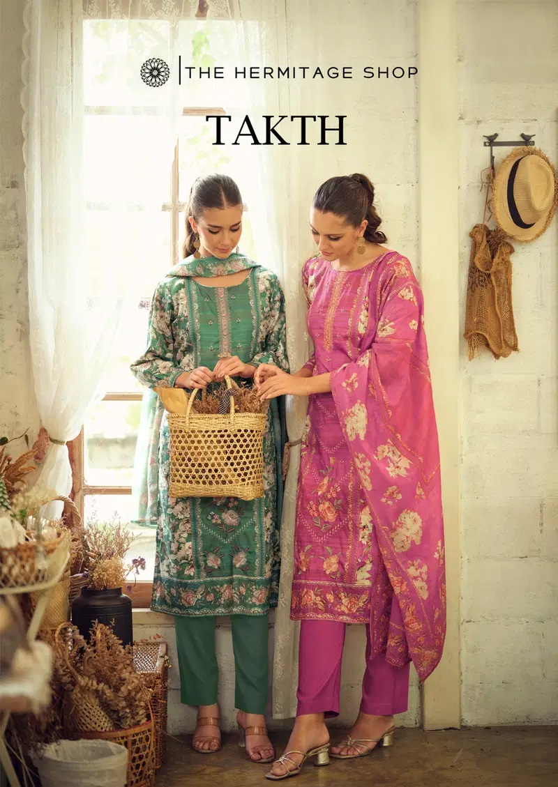 Hermitage Takth Embroidered Dress Material Collection