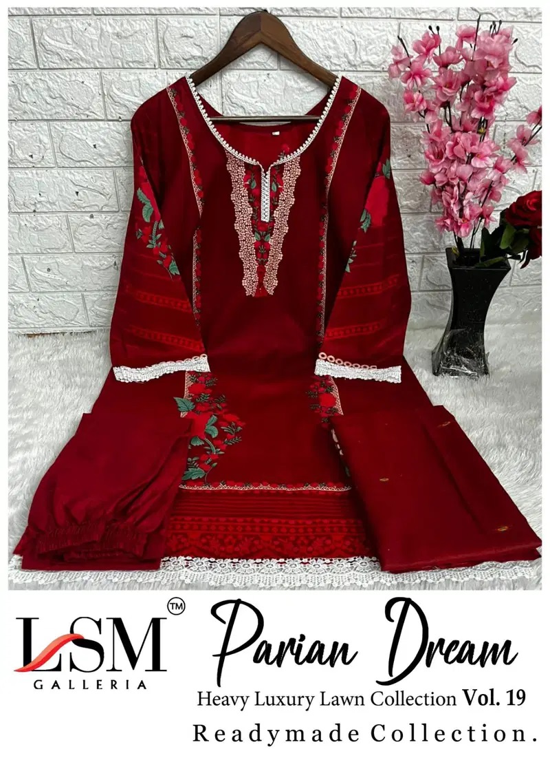 Lsm Parian Dream Vol 19 Lawn Cotton Readymade Pakistani Suits Collection
