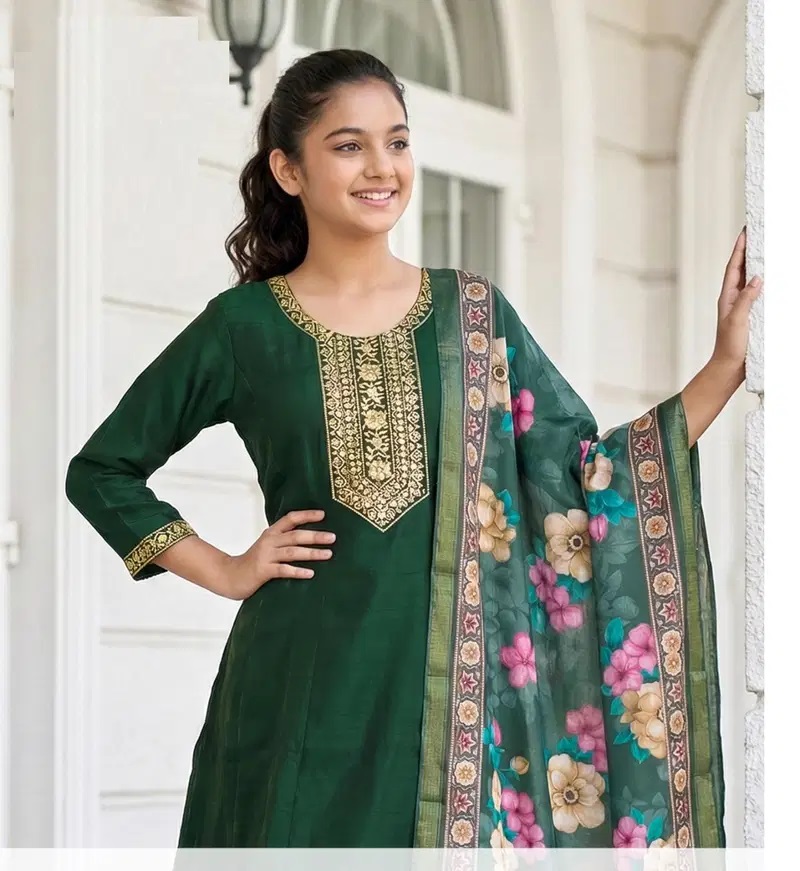 Yasmita 9829 And 9831 Roman Kids Girls Kurti Set Collection