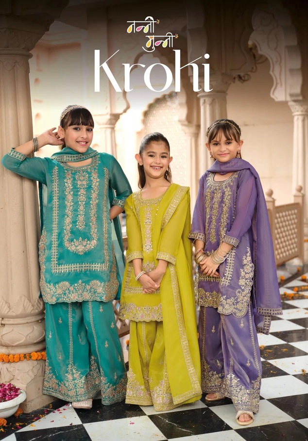 Nanni Munni Krohi Simar Designer Kids Girls Suits Collection