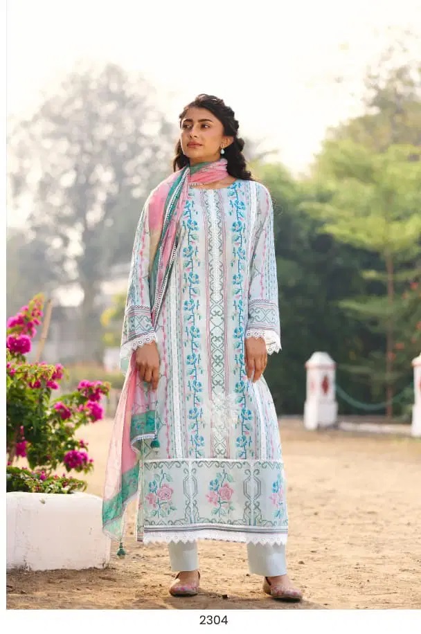 Kimora Dehleez Lawn Cotton Embroidery Salwar Kameez Collection