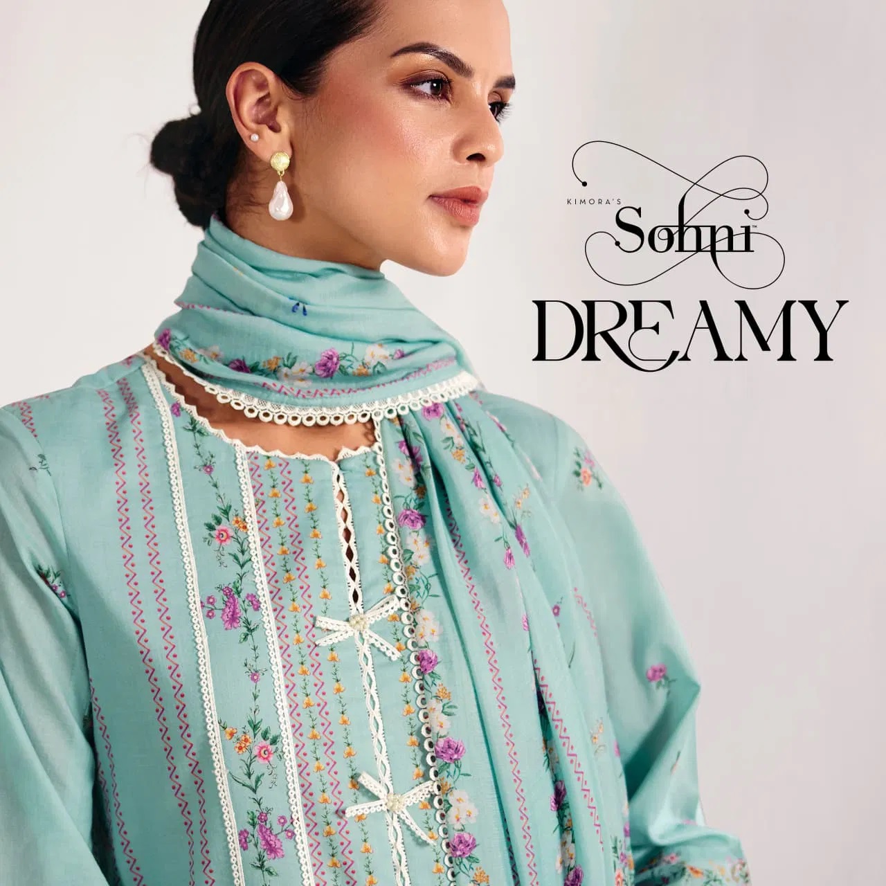 Kimora Sohni Dreamy Lawn Cotton Designer Salwar Kameez