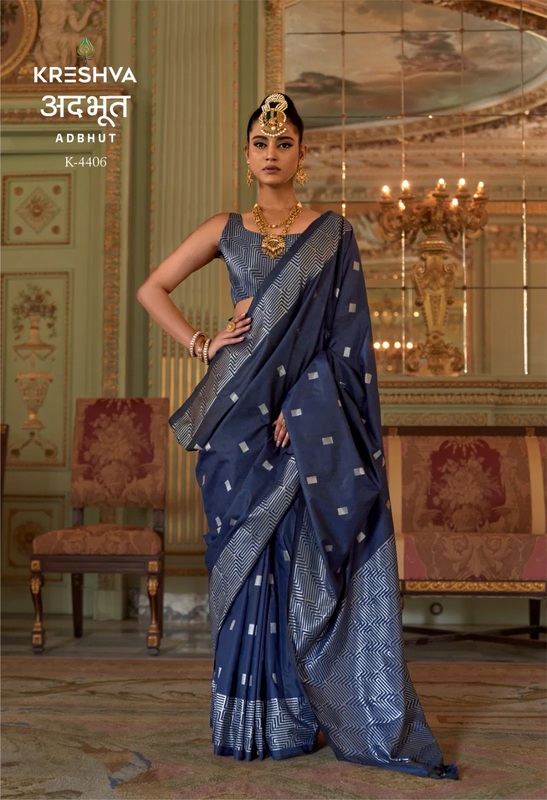 Kreshva Adbhut P V Super Fine Silk Zari Traditional Saree Collection