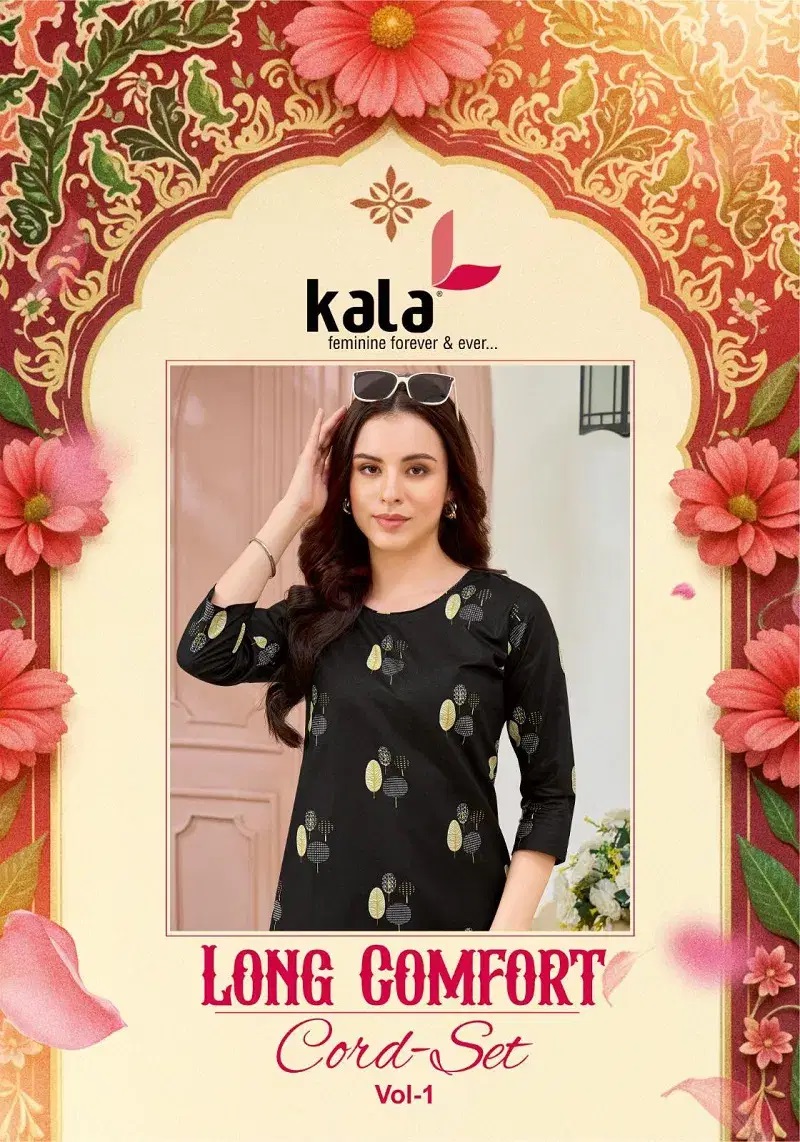 Kala Long Comfort Cord Set Vol 1 Printed Cotton Co Ord Set Collection